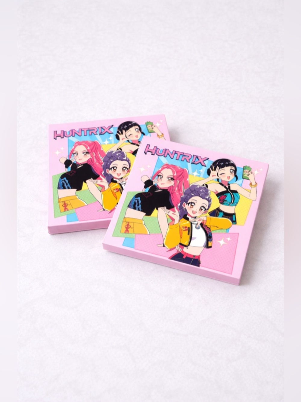 Kpop Huntrix Eyeshadow Palette Set – 2 Pack K-Beauty Style Makeup Palettes